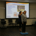 Student volunteering for Physical Therapy workshop