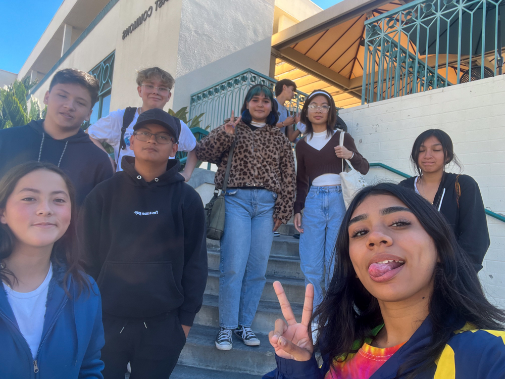 Students exploring SDSU campus